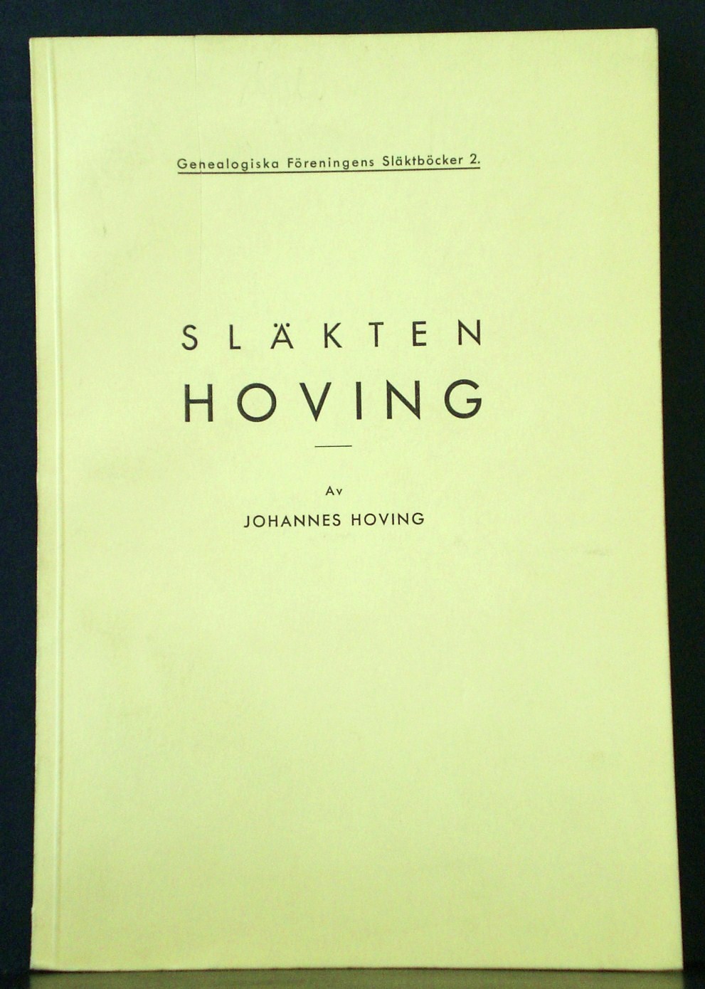Släkten Hoving af Johannes Hoving