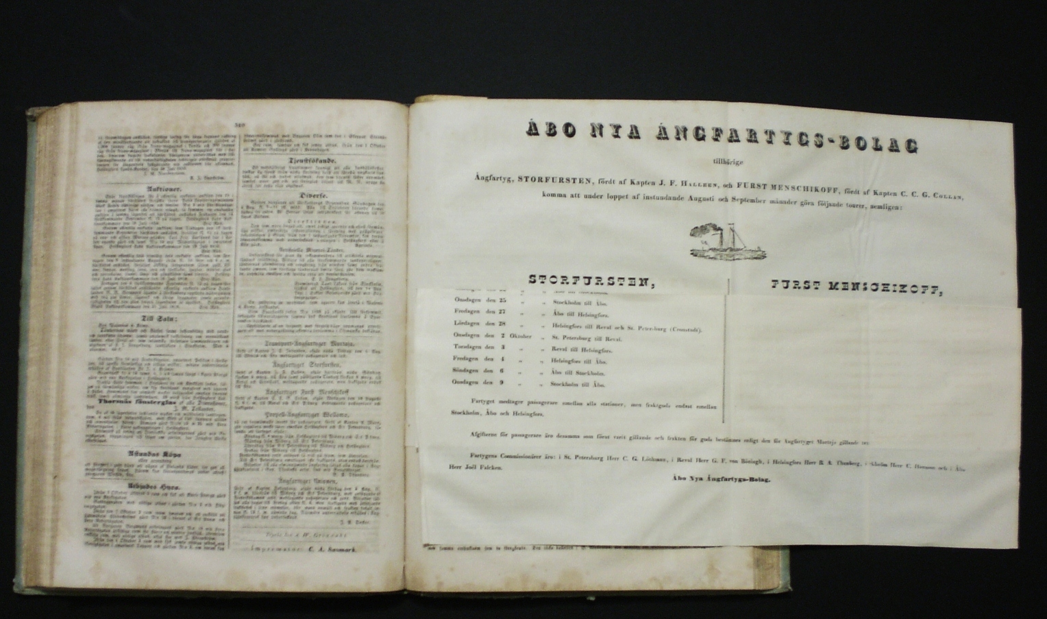 Helsingfors tidningar för år 1850