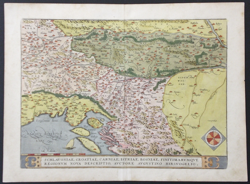 Ortelius, A: Schlavoniae, Croatiae, Istriae, Bosniae, Finitimarumque regionum nova descriptio