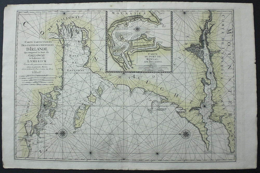 Mortier, P.: Carte particulière des costes occidentales d'Irlande