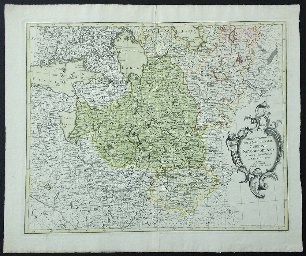 Schmidio, J.F.: Tabula Geographica Partis Meridionalis Gubernii Novogorodensis...