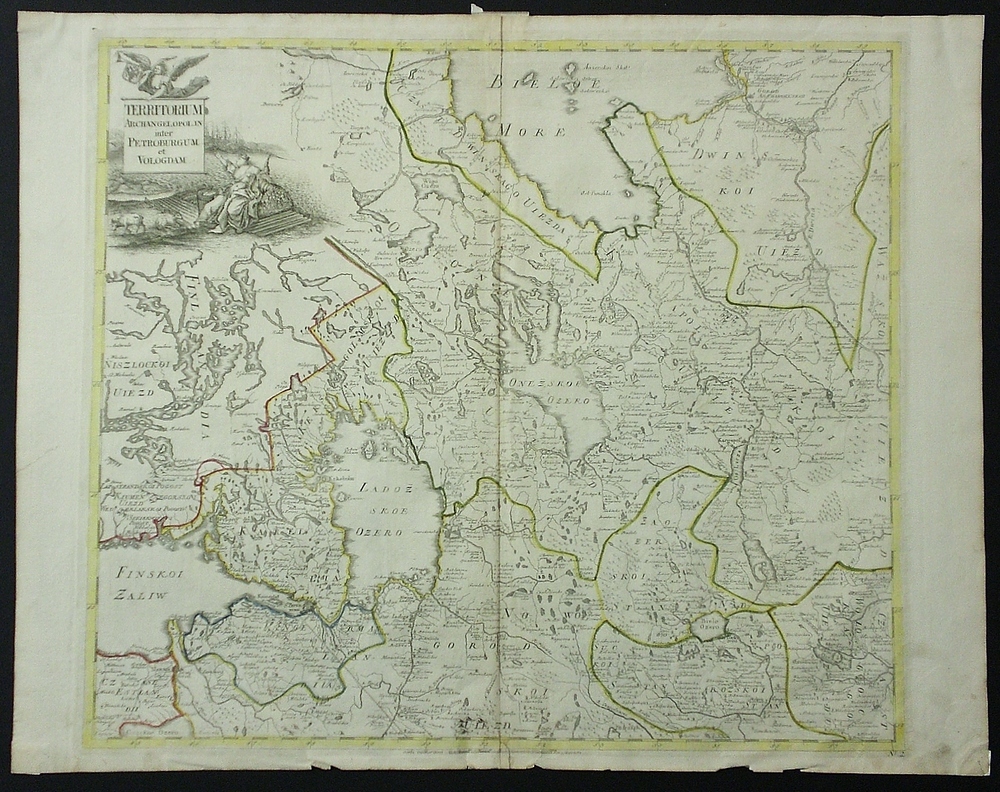 Grimmel; de L'Isle: Territorium Archangelopolin inter Petroburgum et Vologdam