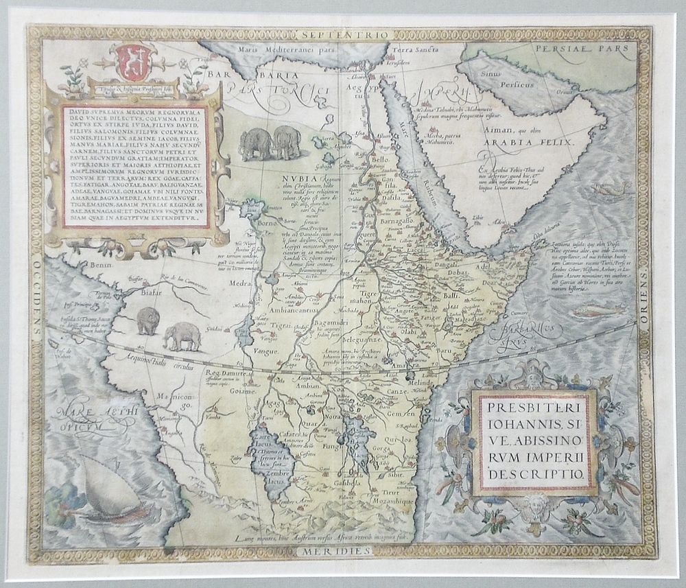 ORTELIUS Presbiteri Johannis, sive Abissinorum Imperii Descriptio (1590)