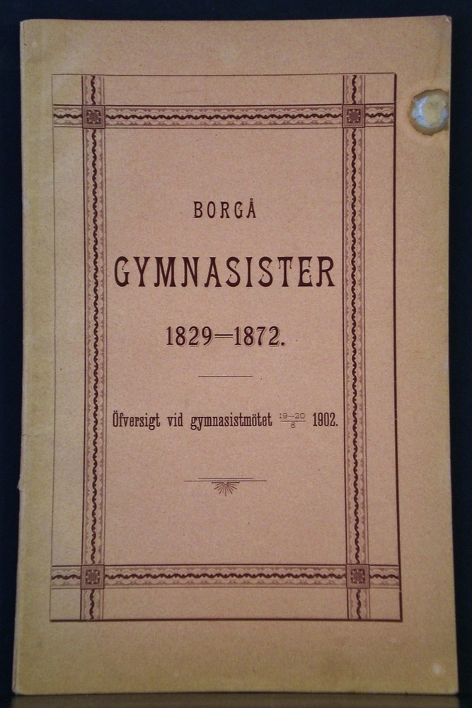 Borgå gymnasister 1829-1872