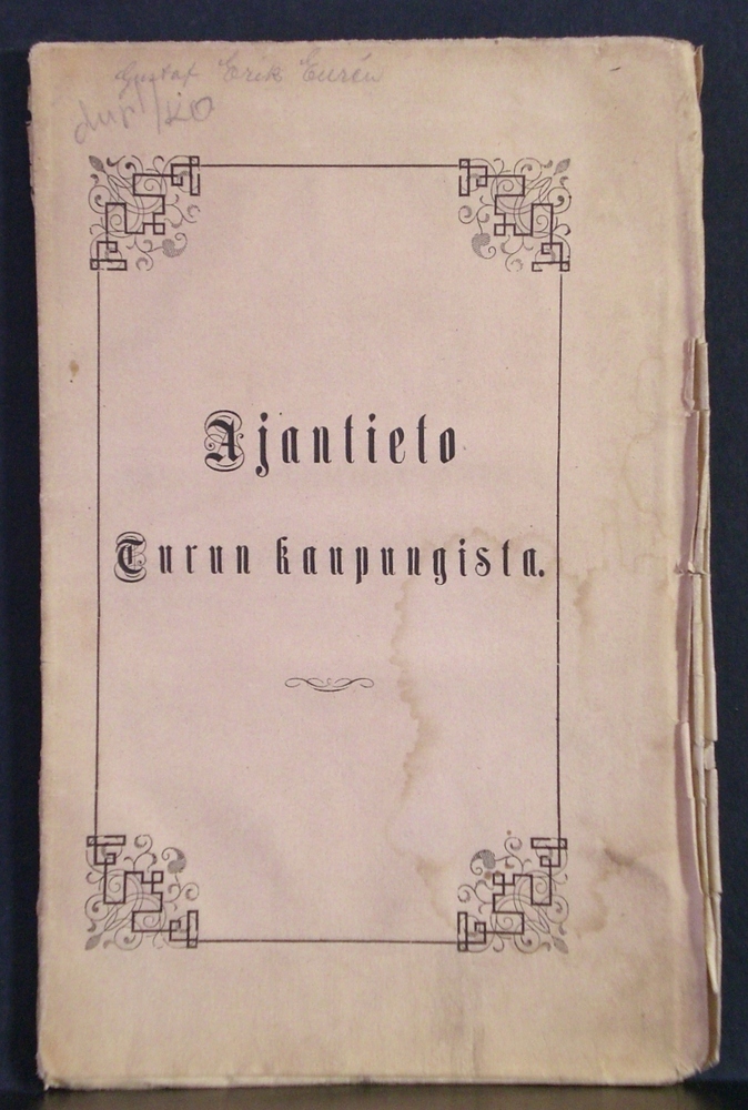 Turku - Åbo. : Ajantieto Turun kaupungista - kaupungit