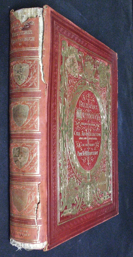 Klingspor von, Carl Arvid - Hildebrand, M.: Baltische Wappenbuch. Wappen sämmtlicher den Ritterschaften von Livland, Estland, Kurland und Oesel