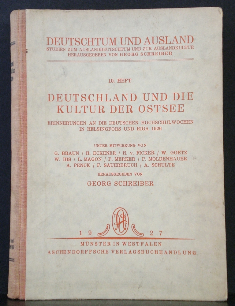 Deutschland und die Kultur der Ostsee (1927)