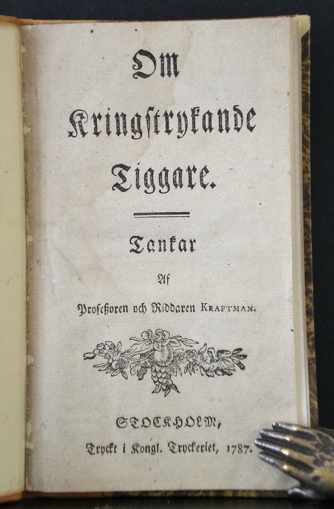 Johan Kraftman Om kringstrykande tiggare (1787)