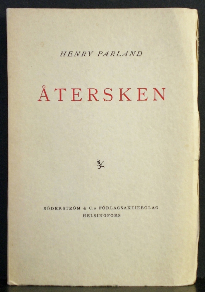 Henry Parland Återsken (1932)