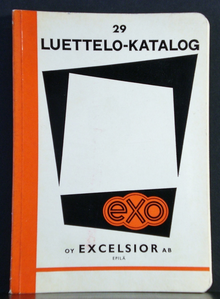 Luettelo - Katalog. N:o 29. Oy Excelsior Ab. 5.10.1965