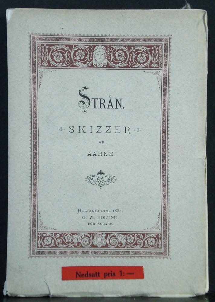 Alexandra Gripenberg Strån. Skizzer af Aarne (1884)