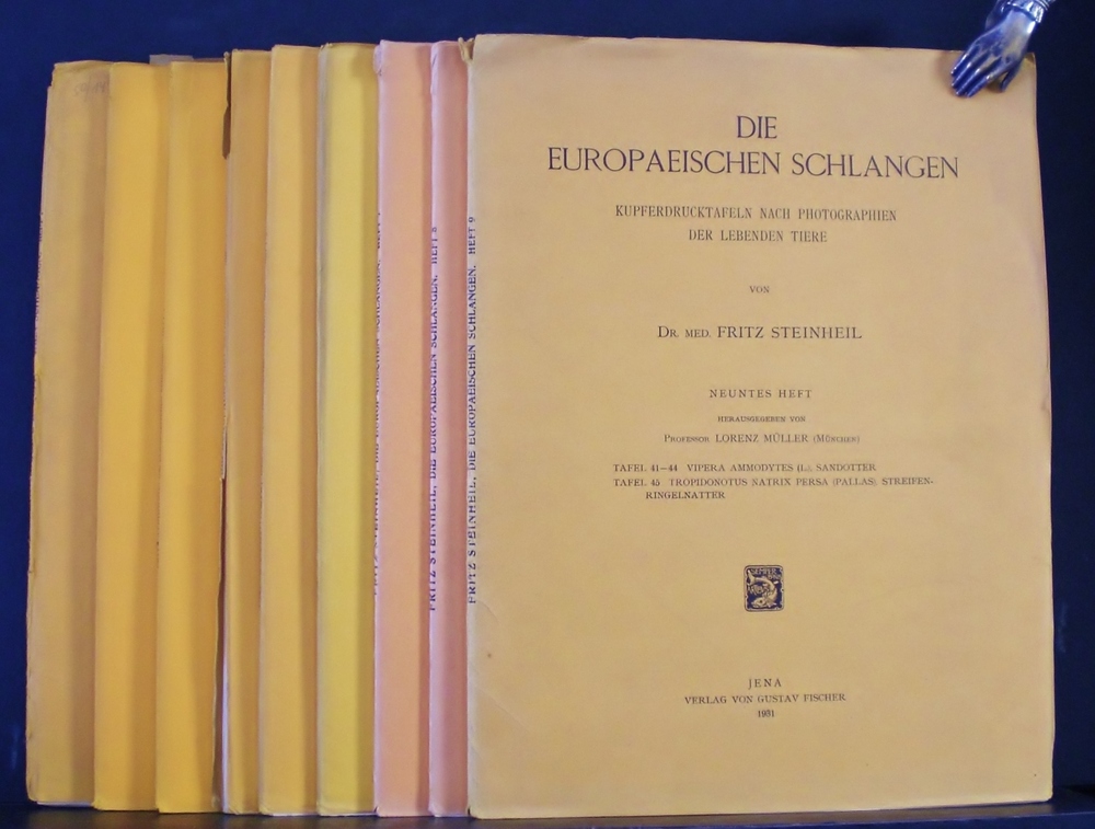 FRITZ STEINHEIL Die Europaeischen schlangen 1913-1931
