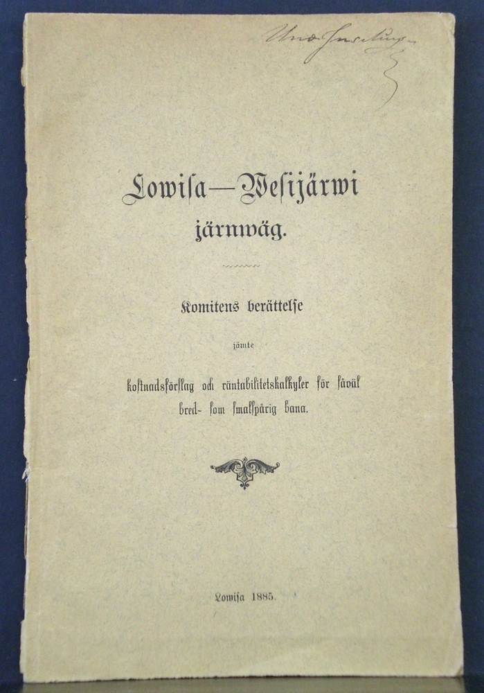 Lowisa - Wesijärwi järnväg (1885)