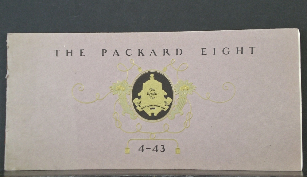 The Packard eight, 4-43. The restful car 1927