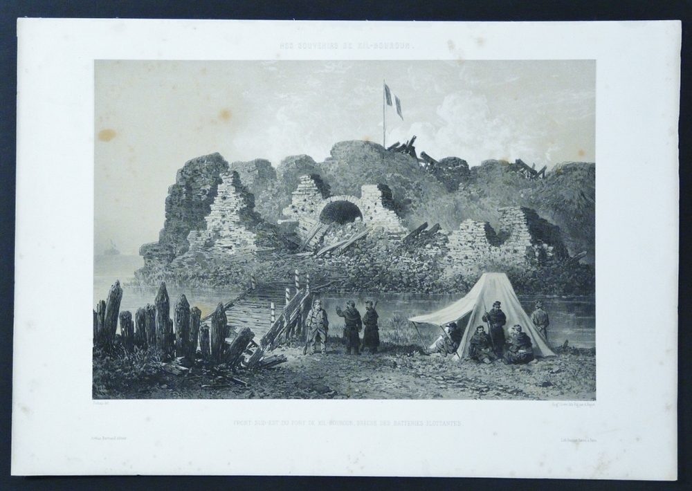 Bayot, Adolphe Jean Baptiste - Cicéri, Eugéne: Nos souvenirs de Kil-Bouroun. Front sud-est du Fort de Kil-Bouron, bréche des batteries flottantes