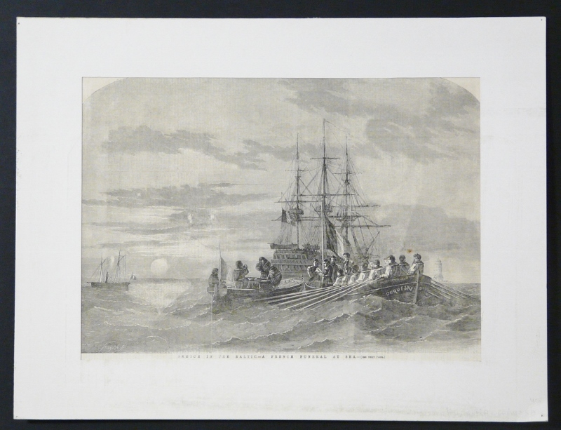 Sketch in the Baltic. A French funeral at sea (Harmaja-Gråhara)