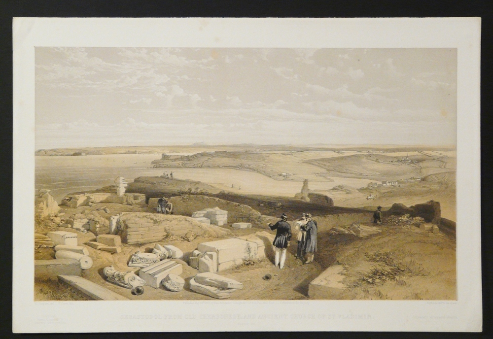 Simpson, W. - Jones, F.: Sebastopol from old Chersonese, and ancient church of St. Vladimir