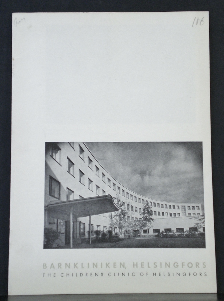 Barnkliniken, Helsingfors. The children's clinic of Helsingfors