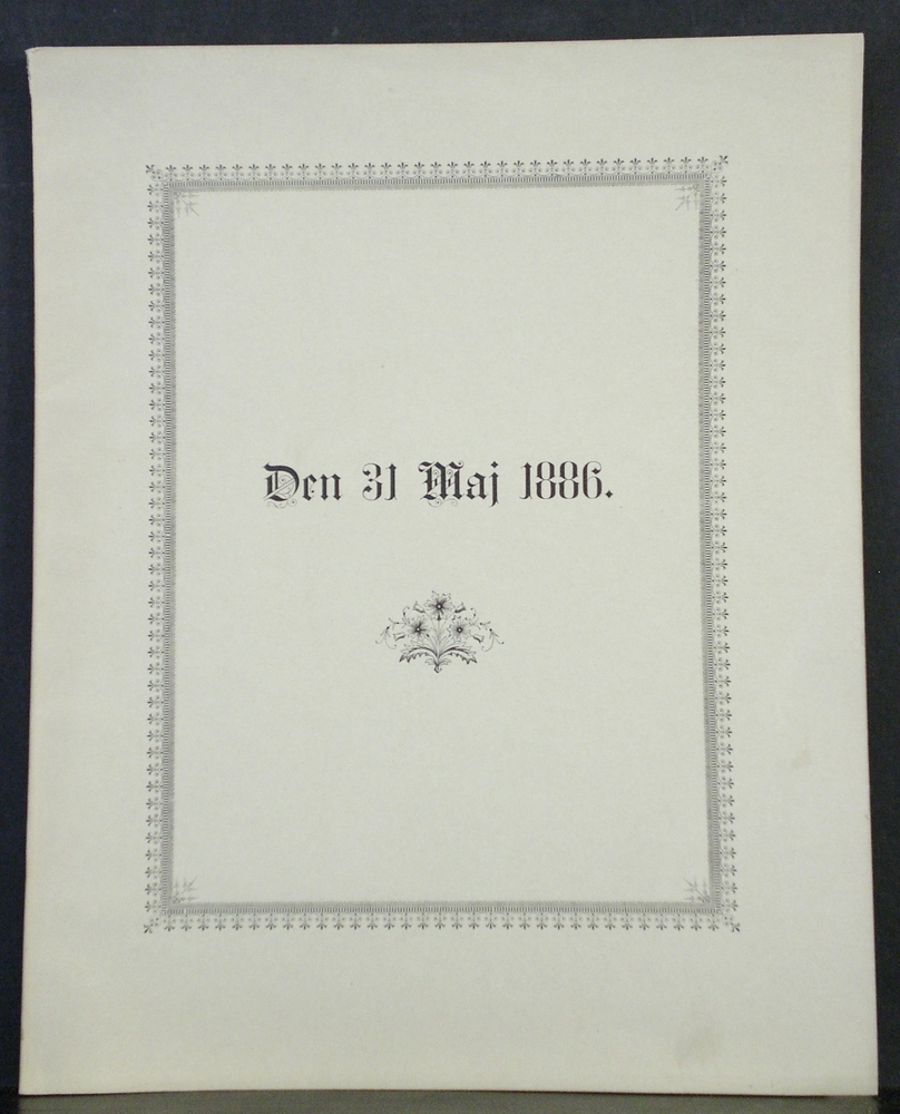 Helsning tillegnad de med högvederbörligt tillstånd den 31 maj 1886 vid Kejserliga Alexanders-universitetet i Finland promoverade hundrafemtionio filosofie magistrar