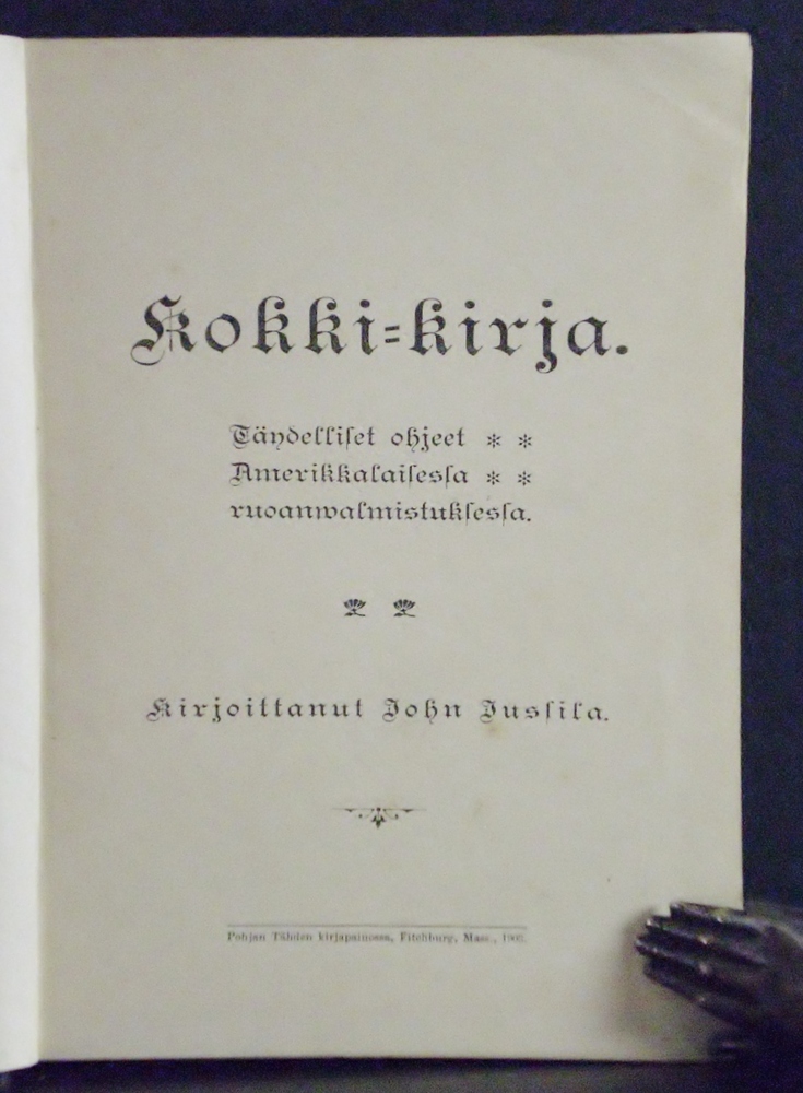 John Jussila Kokki-kirja (1903)