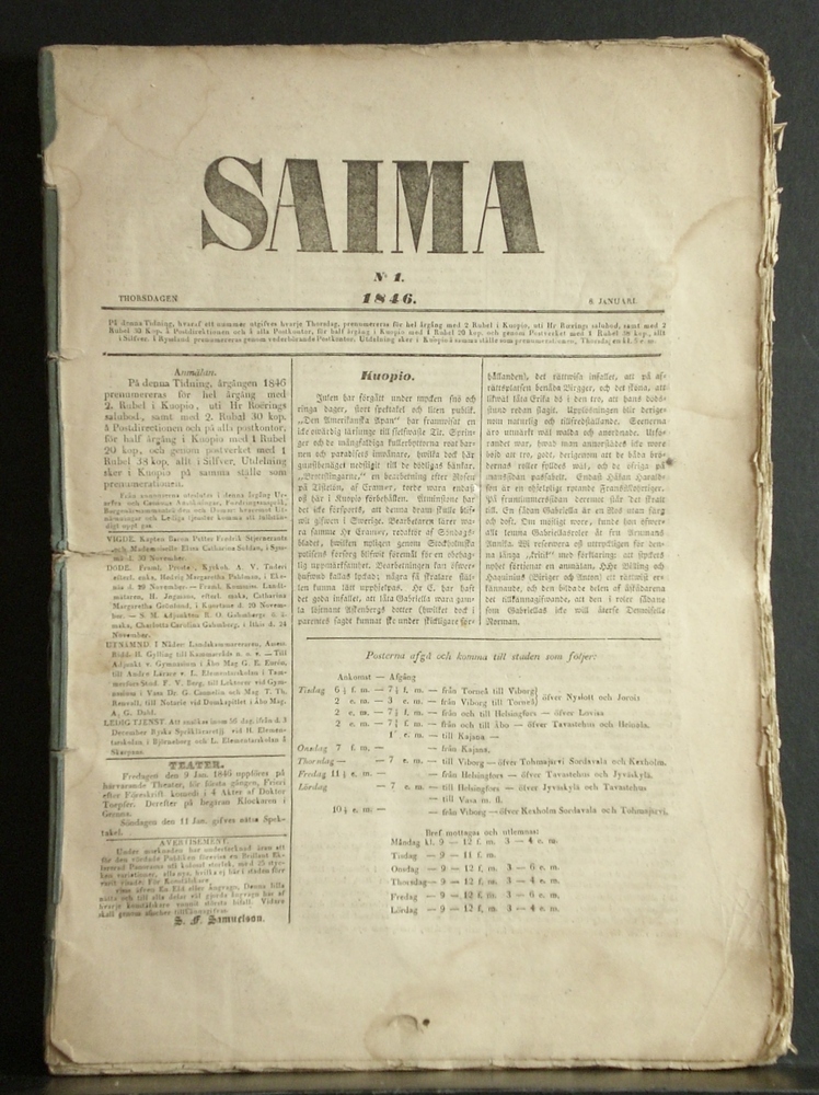 Saima, N:o 1-52, 1846