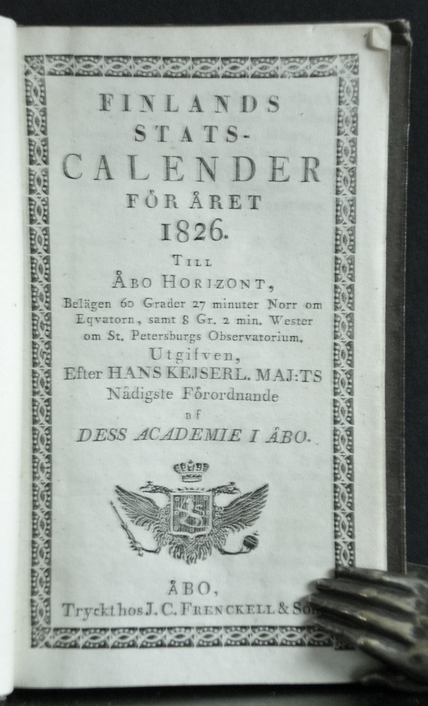 Finlands Statscalender för året 1826