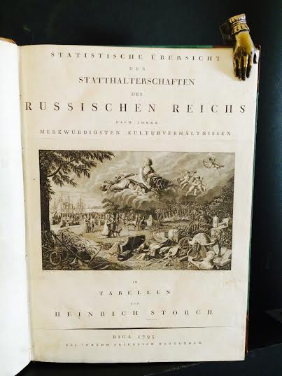 Storch, Heinrich: Statistische Übersicht der Statthalterschaften des Russischen Reichs nach ihren merkwürdigsten Kulturverhältnissen in Tabellen. - Venäjän historia ja maantiede
