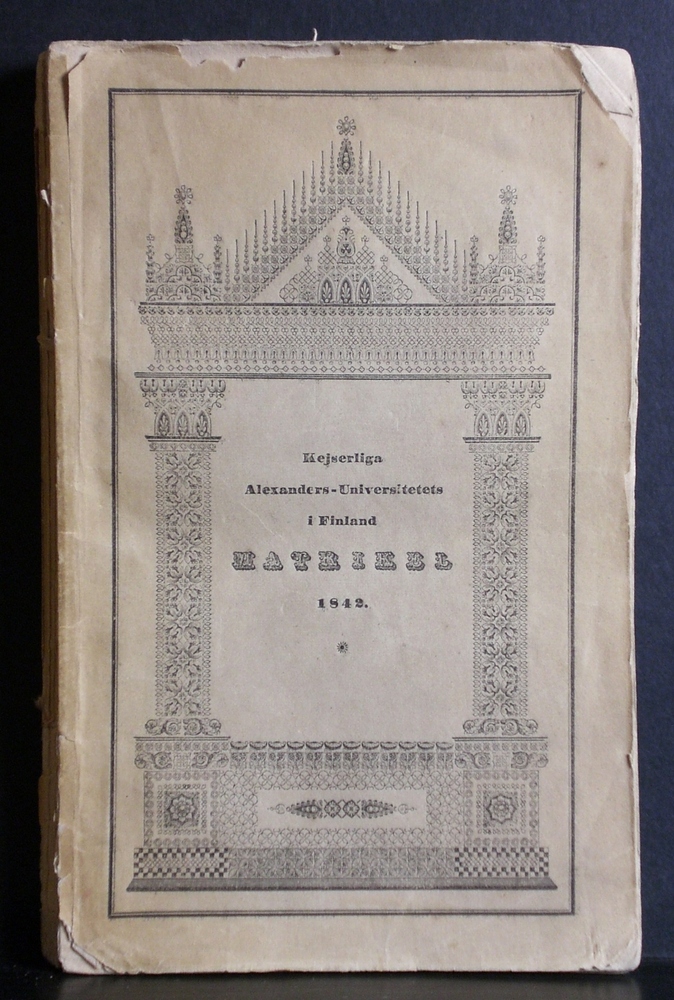 Kejserliga Alexanders-universitetets i Finland matrikel 1842