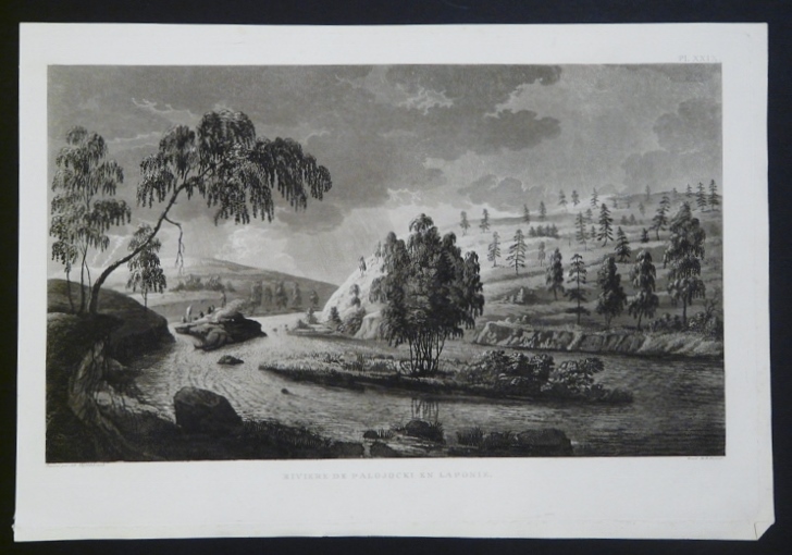A. F. SKJÖLDEBRAND Riviere de Palojocki en Laponie (1802)