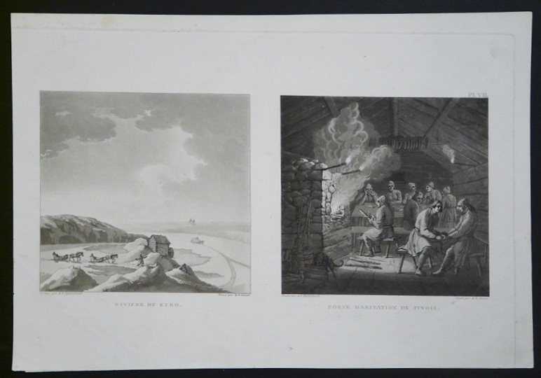 Skjöldebrand, A.F. - Heland, M.R.: Riviere de Kyro. Pörte. Habitation de Finois