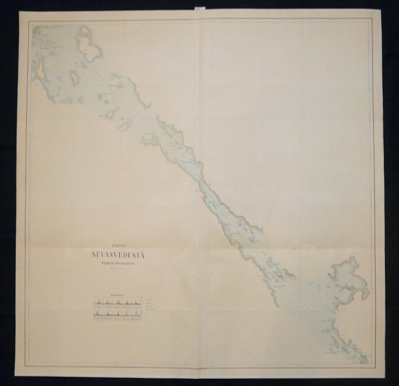 Kartta Suvasvedestä Kuopiosta Lehtosensaareen (1885)