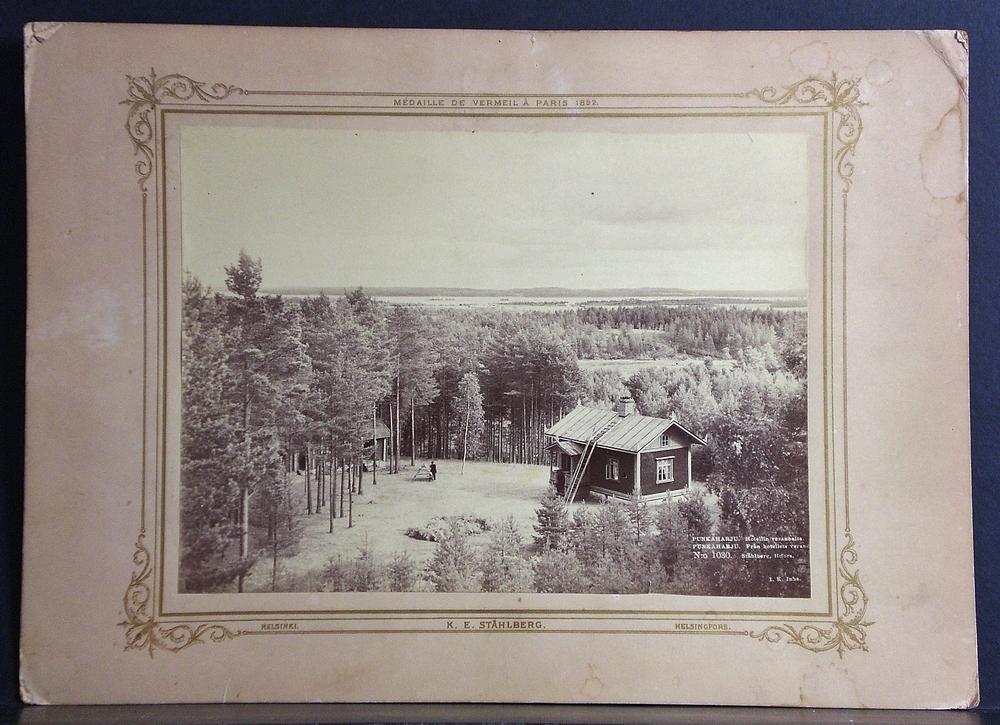 Inha, I.K. - Ståhlberg, K.E.: Valokuva, fotografi, Punkaharju, hotellin verannalta, från hotellets veranda