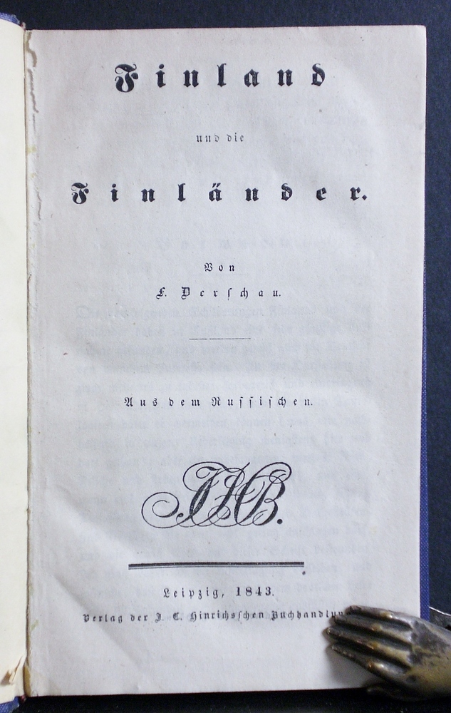 Finland und die Finländer: aus dem russischen (1843)