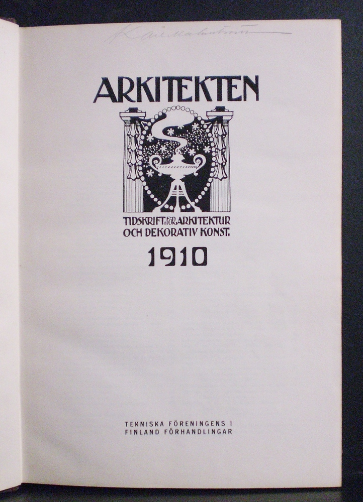Arkitekten 1910-1911. Tidskrift för arkitektur och dekorativ konst