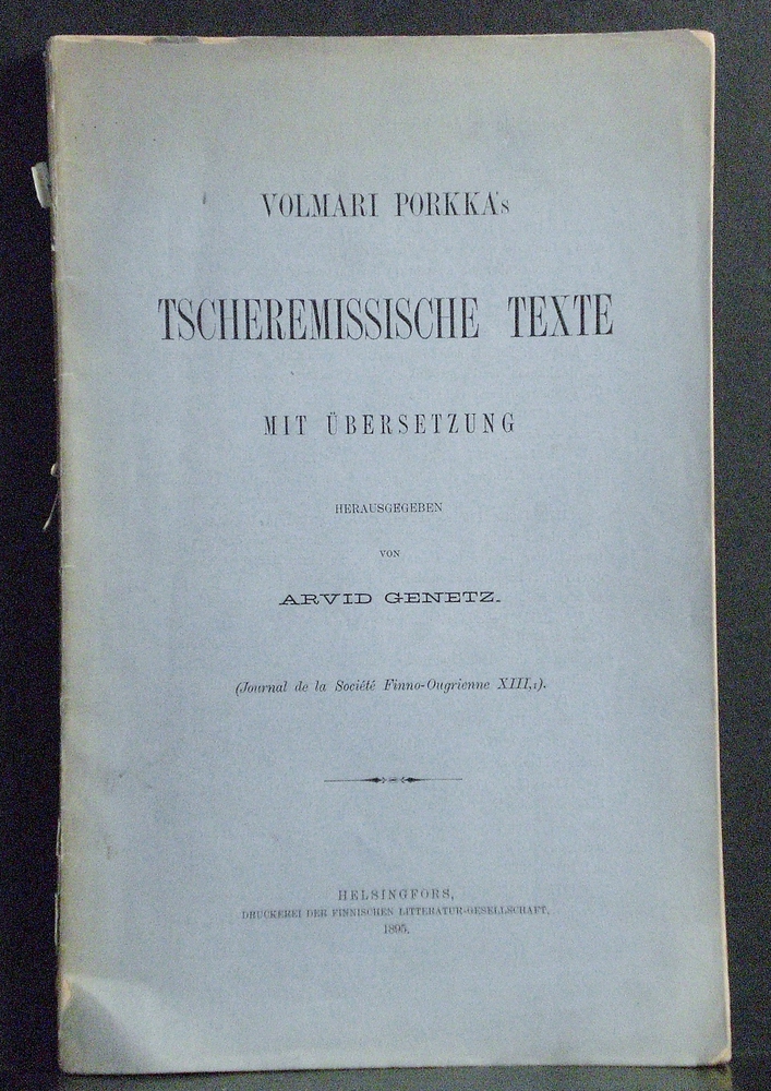 Volmari Porkka's tscheremissische Texte mit Übersetzung