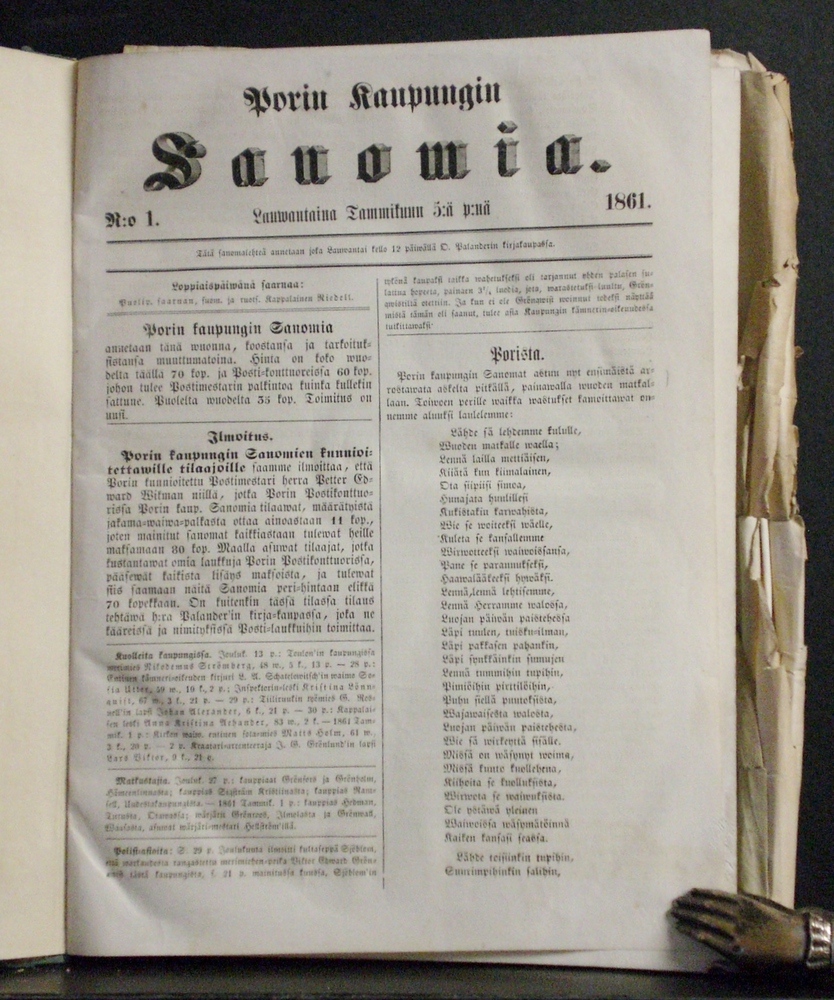 Porin kaupungin sanomia 1861