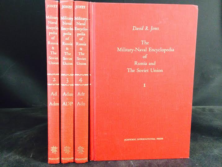 Jones, David R.: The Military-Naval Encyclopedia of Russia and The Soviet Union. I-IV. (A-Ad, Ad-Adm, Adm-ADP, Adr-Adz) - Venäjän historia ja maantiede