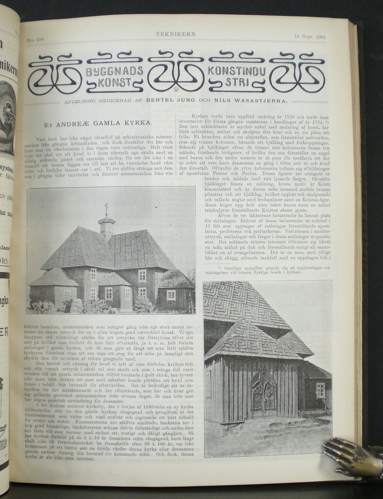 Teknikern 1901. Tidskrift för byggnadskonst, ingeniörvetenskap, maskinbyggnad, geodesi, elektroteknik, teknologi, teknisk undervisning och i sammanhang därmed stående ämnen, 1901 - arkkitehtuuri
