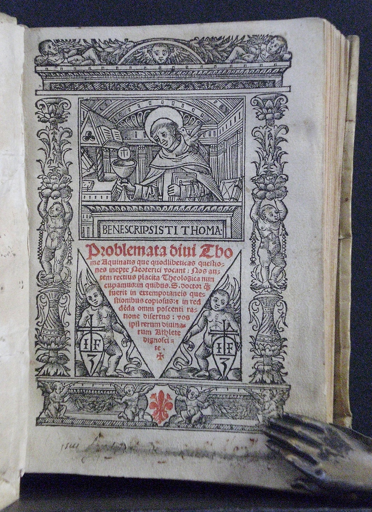 PROBLEMATA DIVI THOME AQUINATIS QUE QUODLIBETICAS QUESTIONES (1520)