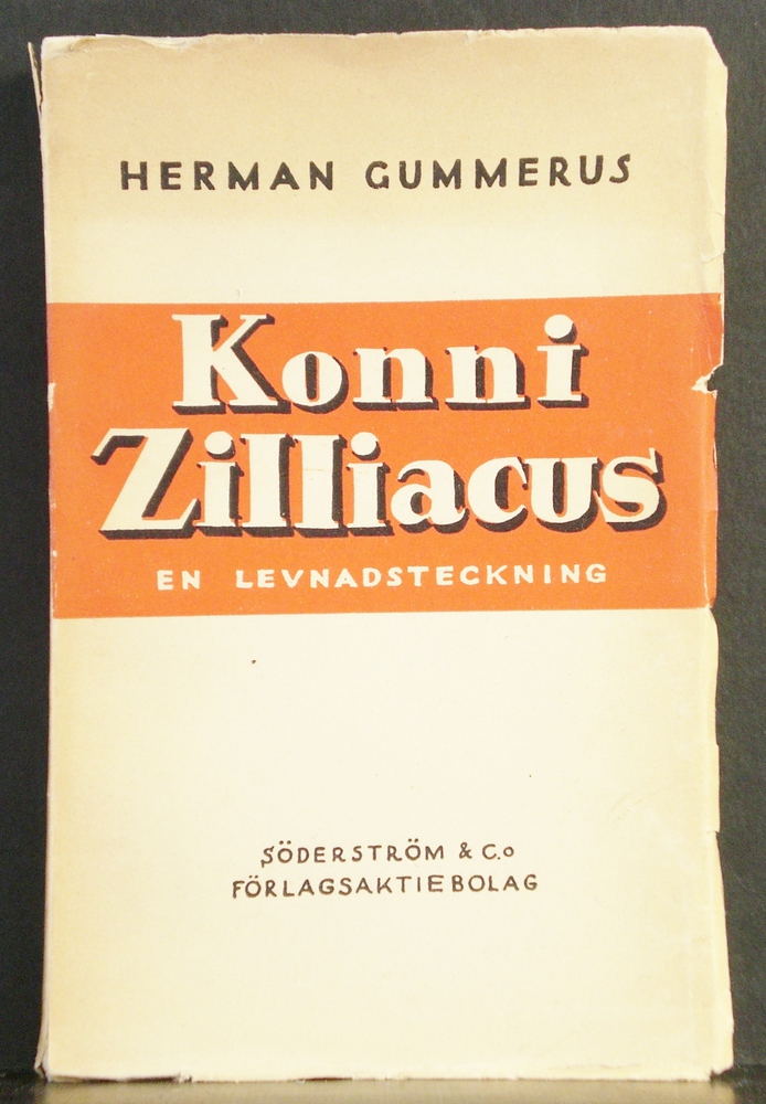 HERMAN GUMMERUS Konni Zilliacus. En levnadsteckning (1933)