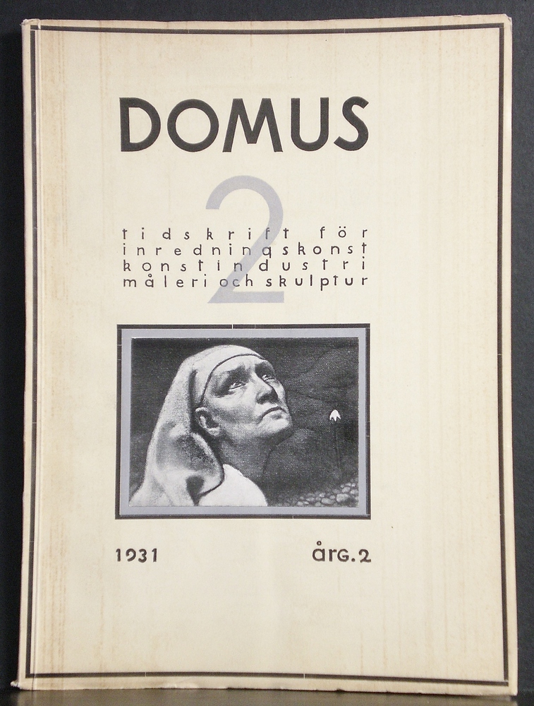 Domus. No. 2. Tidskrift för inredningskonst, konstindustri, måleri och skulptur. Årg. 2. 1931