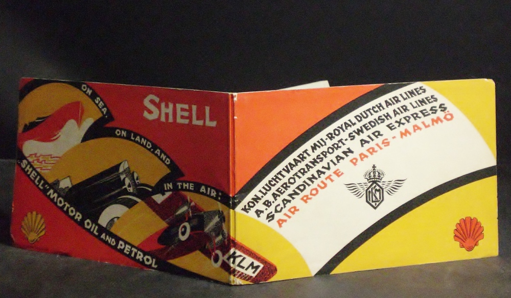 SHELL Air Route Paris - Malmö (1930)