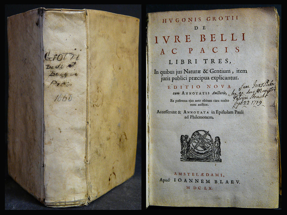 Hugo Grotius De Iure Belli ac Pacis (1660)