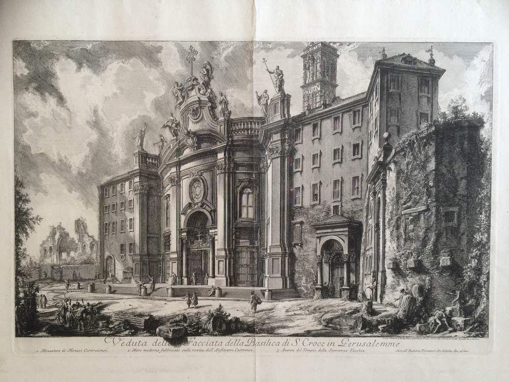 Piranesi, Giovanni Battista: Veduta della Facciata della Basilica di S. Croce in Gerusalemme