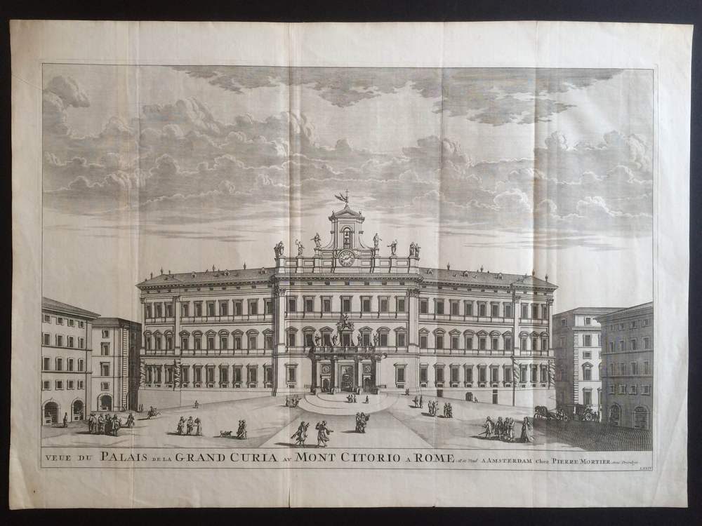 Mortier, Pierre: Veue du Palais de la Grand Curia au Mont Citorio a Rome