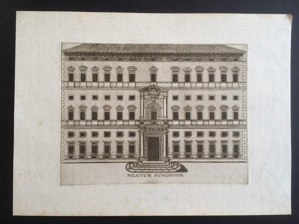 Lauro, Giacomo (1550-1605): Palatium Burghesior (Palazzo Borghese)