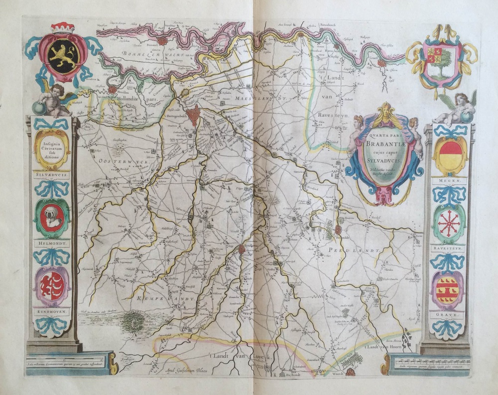 Blaeu, W. J. - vander Burght, W.: Quarta pars Brabantiae cujus caput Sylvaducis