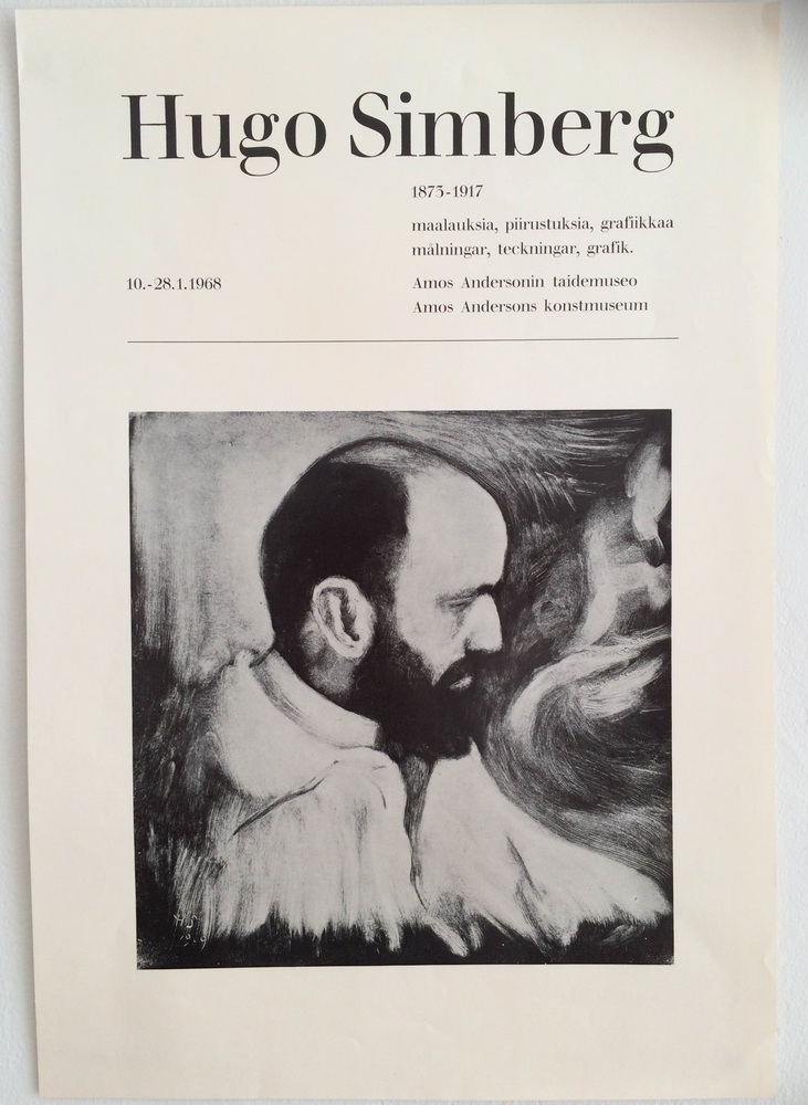 Hugo Simberg. 1875-1917. maalauksia, piirustuksia, grafiikkaa. målningar, teckningar, grafik. 10.-28.1.1968.