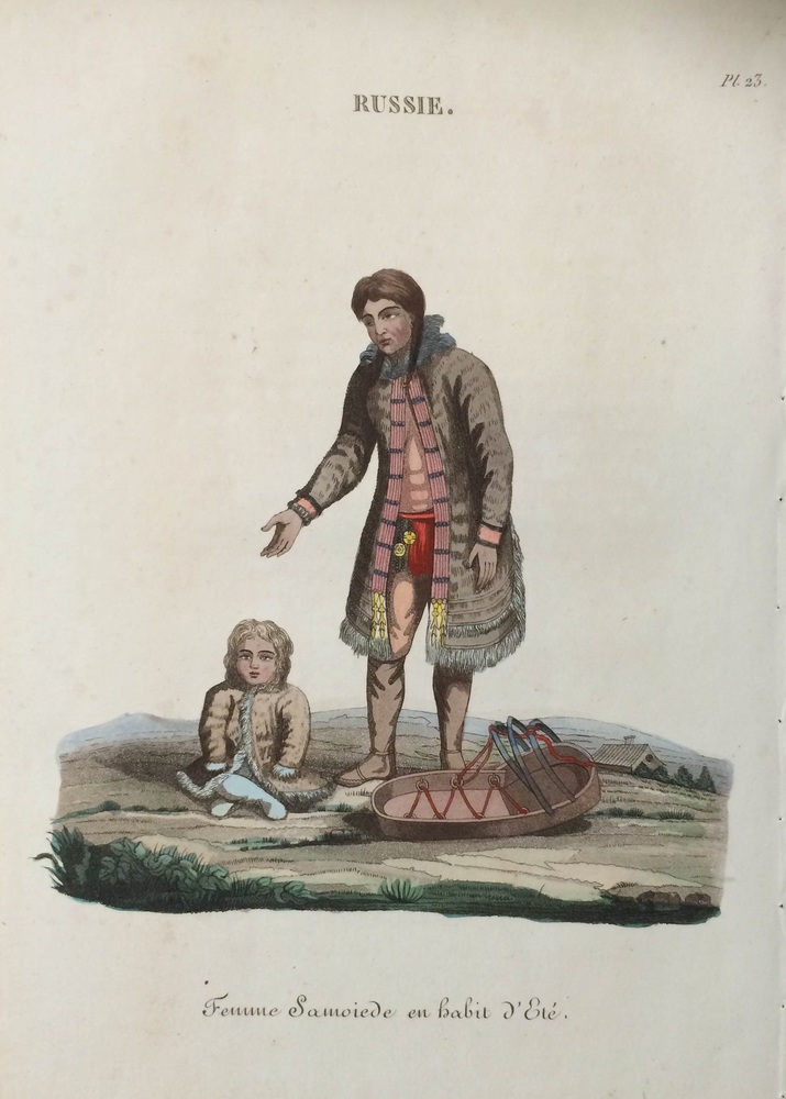 Russie. Femme Samoiede en habit d'Eté