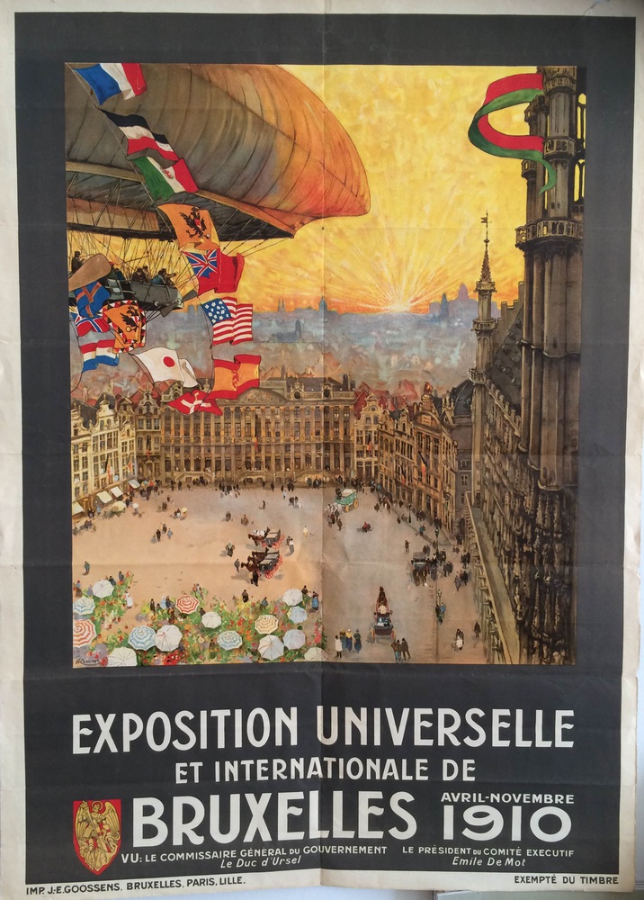 Cassiers, Henri : Exposition universelle et internationale de Bruxelles 1910 | Original poster